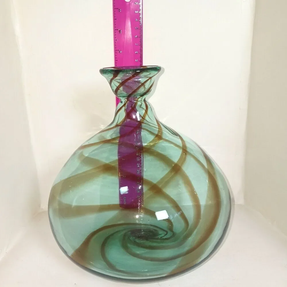 MCM Blenko 828M Balloon Vase Vintage 8